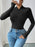 Perfee Half Zip Long Sleeve Bodysuit - Byyde