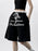 Drawstring Letter Shorts - Byyde