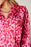 Double Take Full Size Printed Ruffle Trim Balloon Sleeve Shirt - Byyde