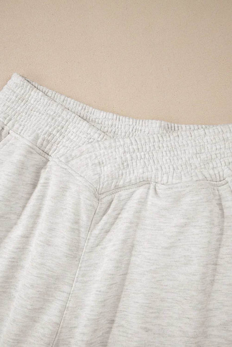 Elastic Waist Active Pants with Pockets - Byyde
