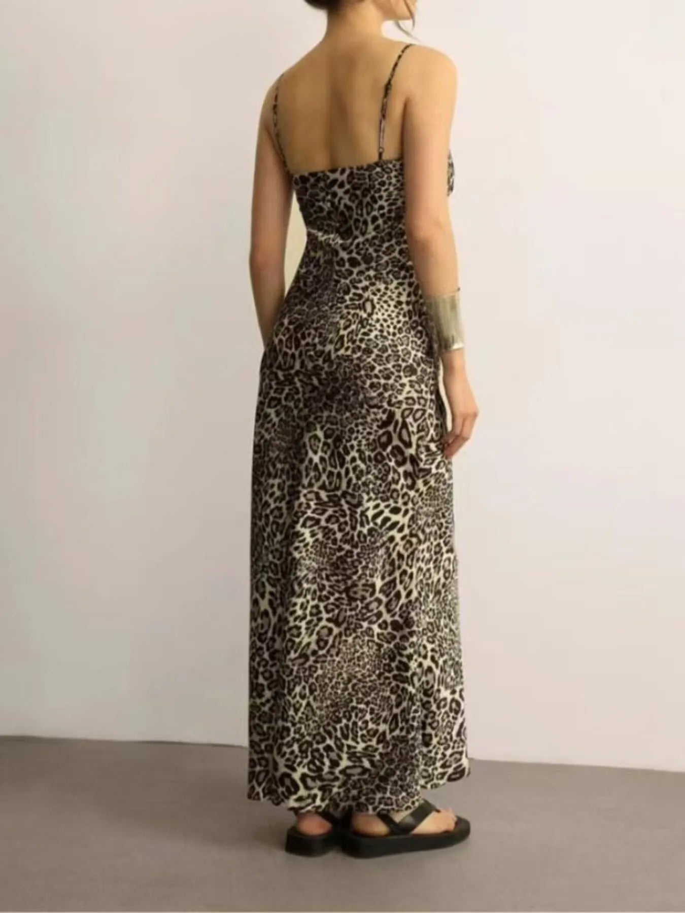 Leopard Print Cami Maxi Dress - Byyde