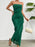 Devine Ruffled Slit Back Tube Maxi Dress - Byyde