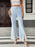 Lace Trim Flare Leg Pants - Byyde