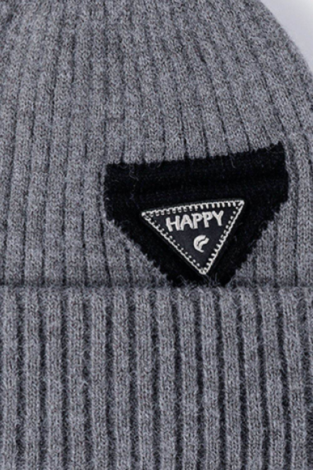 HAPPY Contrast Beanie - Byyde