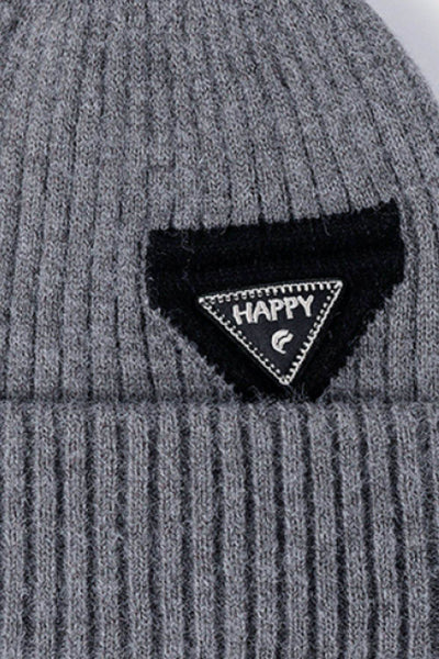 HAPPY Contrast Beanie - Byyde