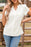 Short Sleeve Notched Blouse - Byyde