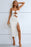Cutout Strapless Drawstring Detail Split Bandage Dress - Byyde