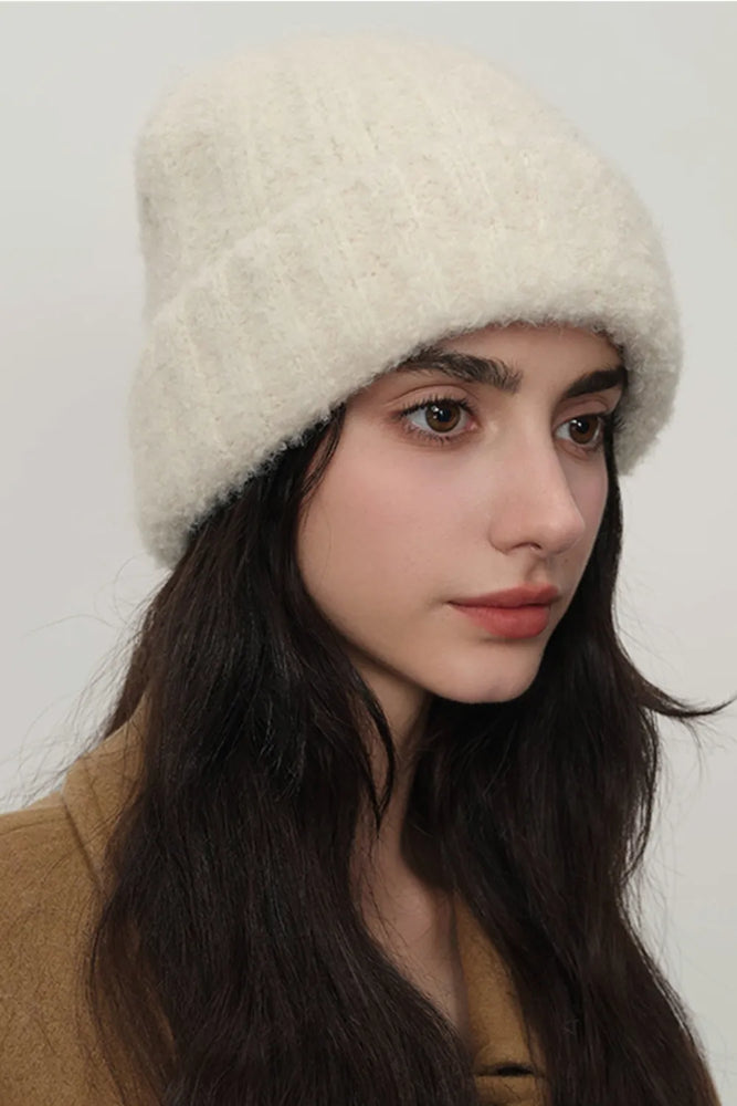 Solid Color Thermal Knit Hat - Byyde