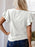 Ruffle Sleeve Round Neck Top - Byyde
