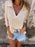 Full Size Johnny Collar Loose Knit Sweater Plus Size - Byyde