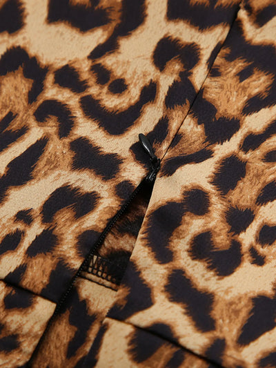 Leopard Print Mini Skirt - Byyde