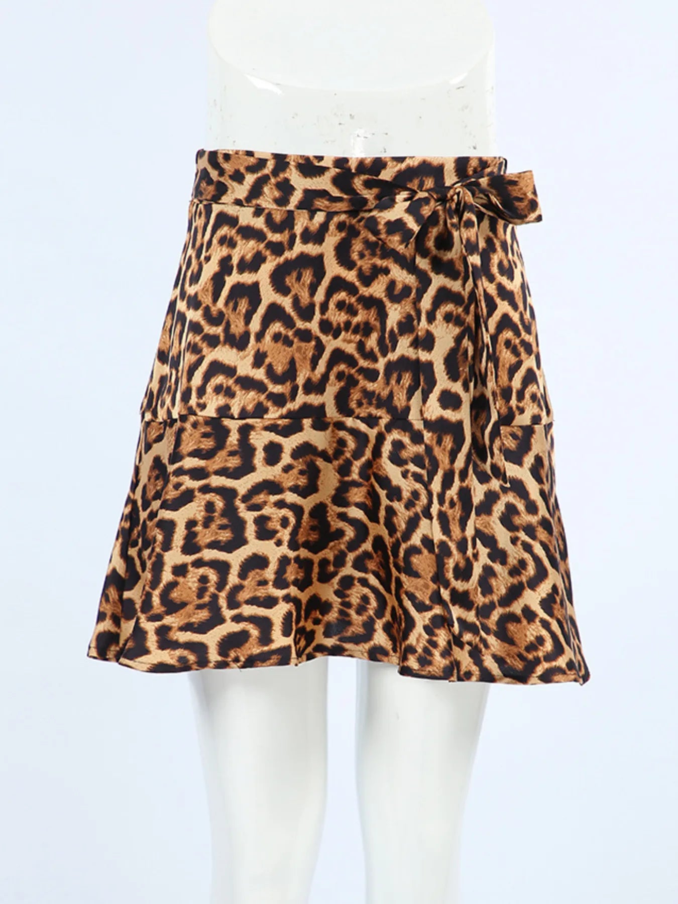 Leopard Print Mini Skirt - Byyde