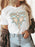 Graphic Round Neck Short Sleeve T-Shirt - Byyde