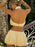 Button Back Halter Crop Top and Shorts Set - Byyde