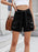 High Waist Belted Cargo Denim Shorts - Byyde