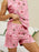 Printed Round Neck Top and Shorts Lounge Set - Byyde