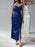 Devine Slit Ruched Maxi Cami Dress - Byyde