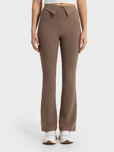 Millennia Wide Waistband Bootcut Sport Pants - Byyde