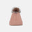 Cable Knit Winter Hat with Pompom - Byyde