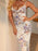 Floral Print Bodycon Maxi Dress with Spaghetti Straps - Byyde