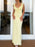 Ruffled V-Neck Sleeveless Maxi Dress - Byyde