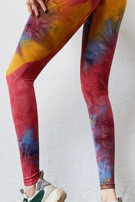 Tie-Dye High Waist Active Leggings - Byyde