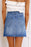 Wrapped Crossed Waist Denim Mini Skirt - Byyde