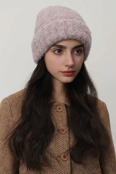Solid Color Thermal Knit Hat - Byyde