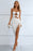 Cutout Strapless Drawstring Detail Split Bandage Dress - Byyde