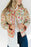 Floral Button Up Long Sleeve Winter Coat - Byyde