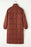 Pocketed Bubble Texture Long Sleeve Longline Winter Coat - Byyde