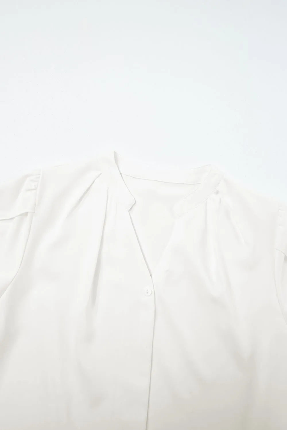 Short Sleeve Notched Blouse - Byyde