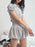 Short Sleeve Bubble Hem Mini Dress - Byyde