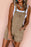 Washed Square Neck Denim Overall Shorts - Byyde