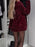 Sequin Lapel Collar Long Sleeve Blazer - Byyde