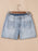 Wash High Rise Denim Shorts - Byyde