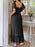 Square Neck Puff Sleeve Ruffle Trim Maxi Dress - Byyde