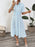 Striped Button-Down Midi Shirt Dress with Ruffle Sleeves - Byyde