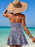 Cutout Printed Halter Neck One-Piece Swimwear - Byyde