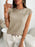 Round Neck Cap Sleeve Knit Top - Byyde
