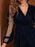 Sparkling Surplice Balloon Sleeve Mini Dress - Byyde