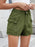 High Waist Cargo Denim Shorts - Byyde