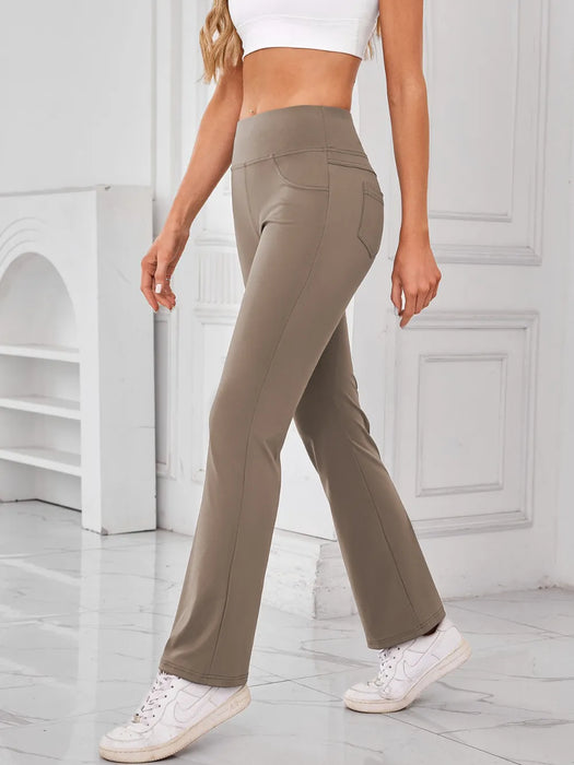 Lovelet High Waist Active Pants with Pockets - Byyde