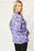 Double Take Full Size Printed Ruffle Trim Balloon Sleeve Shirt - Byyde