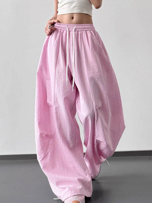 Drawstring Wide Leg Pants - Byyde