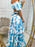 Full Size Cutout Off-Shoulder Printed Maxi Dress Plus Size - Byyde