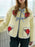 Embroidered Flower Tied Long Sleeve Winter Coat - Byyde