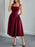 Square Neck Wide Strap Midi Dress - Byyde