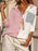 Color Block Oversized Button-Up Shirt with Chest Pocket - Byyde