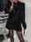 Sequin Lapel Collar Long Sleeve Blazer - Byyde